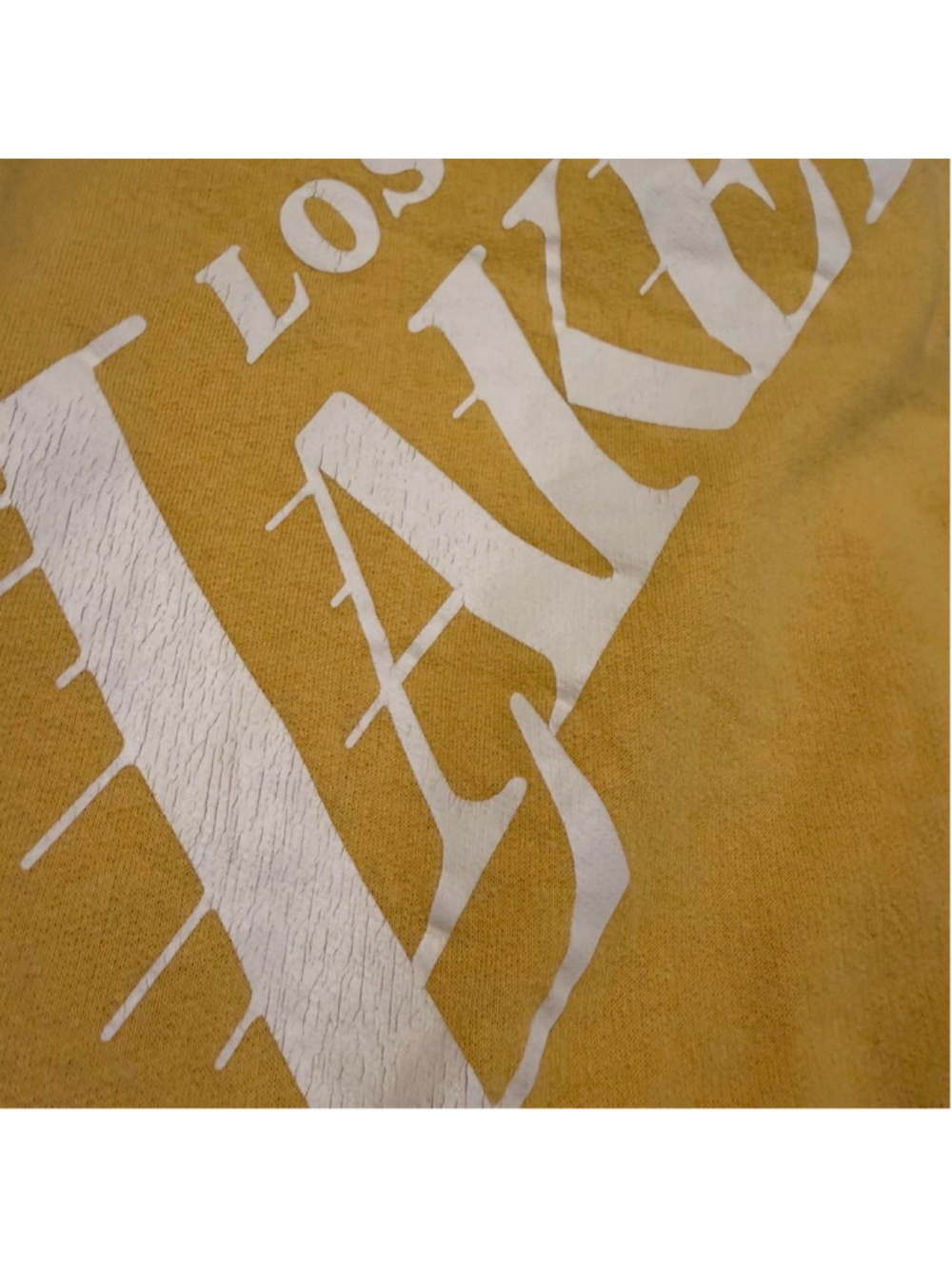 Los Angeles Lakers split-leg sweatpants in purple and gold - Picture 4 of 5